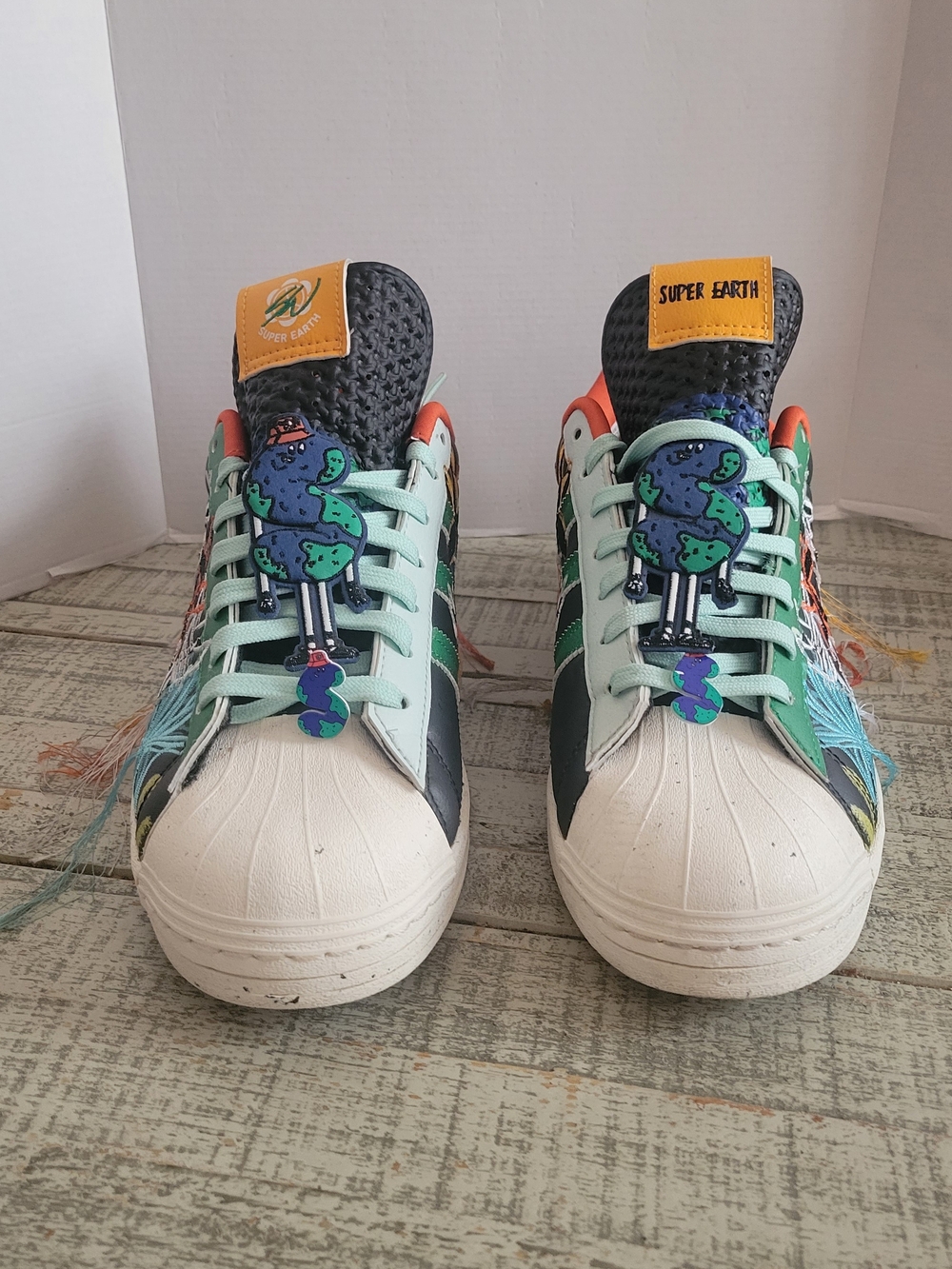 Adidas Superstar "Super Earth" Sneakers Size 10
